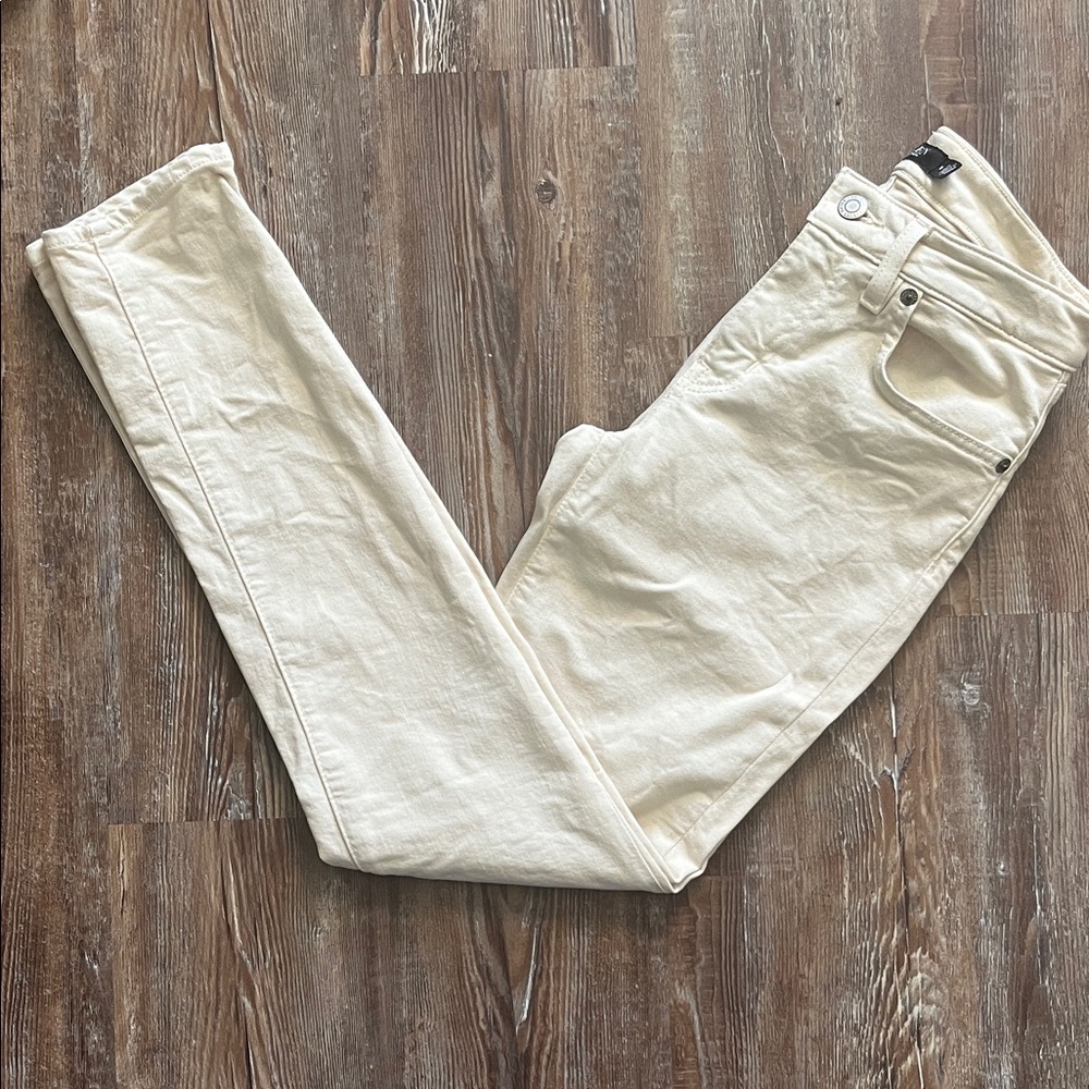 Lauren Ralph Lauren Cream Minimalist Capsule Wardrobe Skinny Jeans